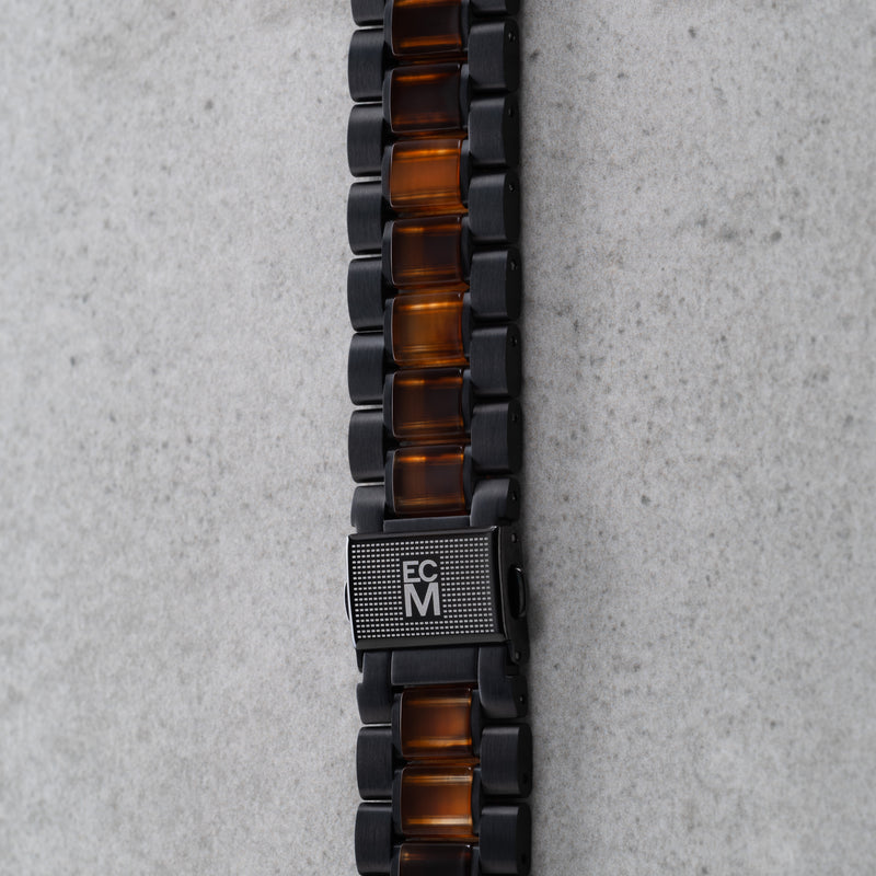 Apple Watch Band Matte Black Stainless Steel - Bourbon