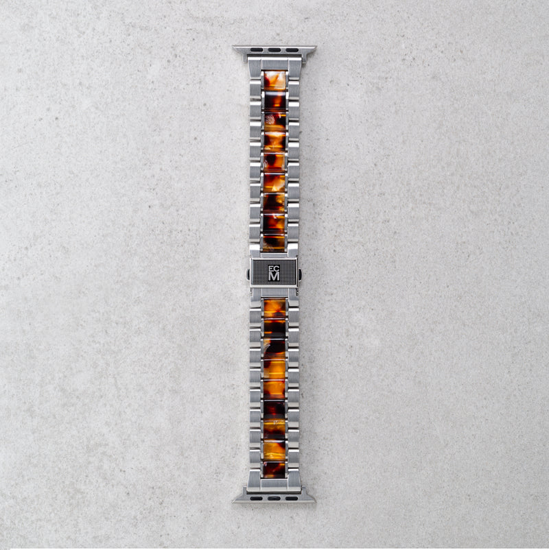 Apple Watch Band Silver Stainless Steel - Moeru Gojira